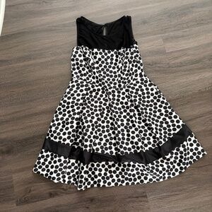 Polka dot cocktail dress